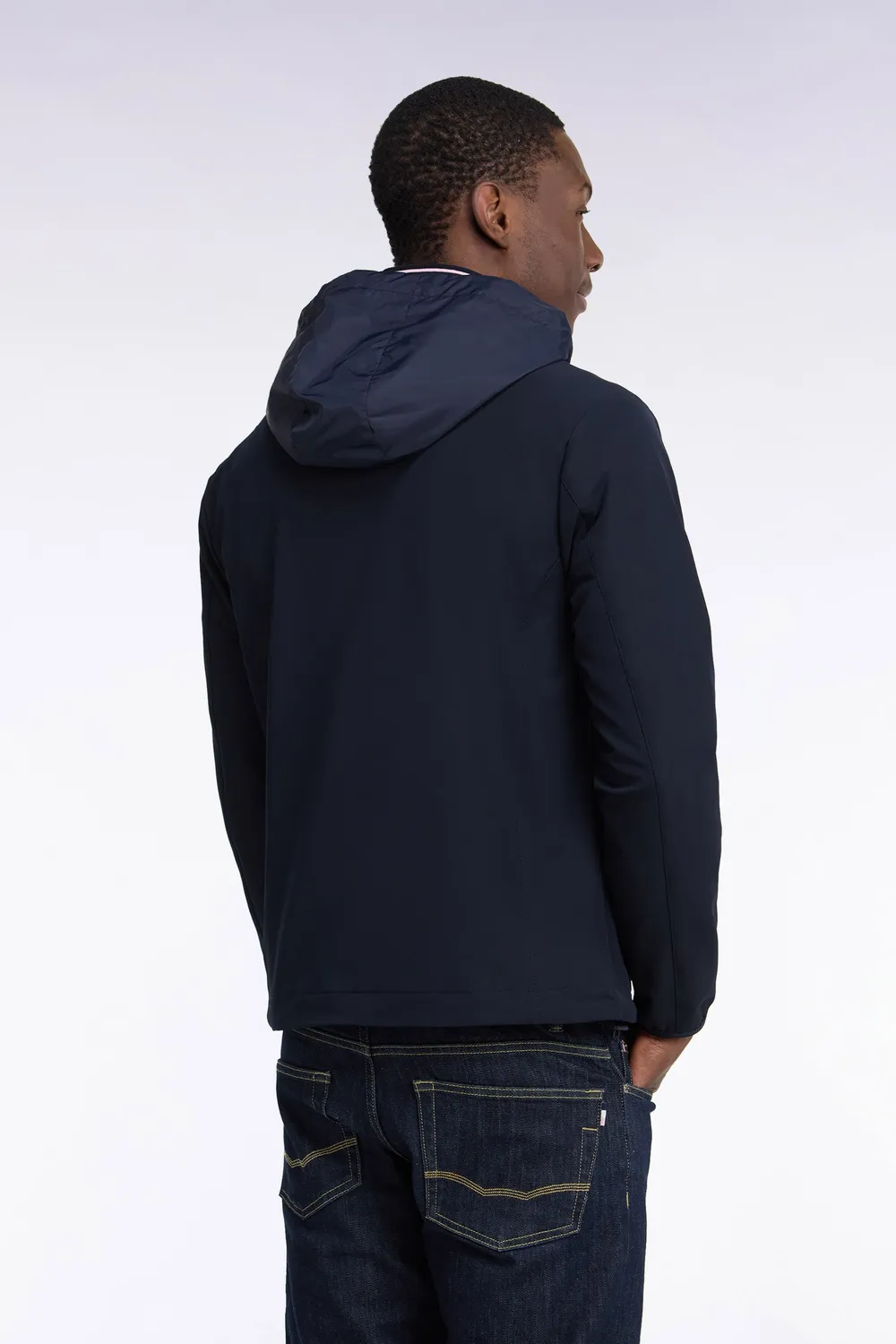 Eden Park Golf coupe-vent nylon marine homme