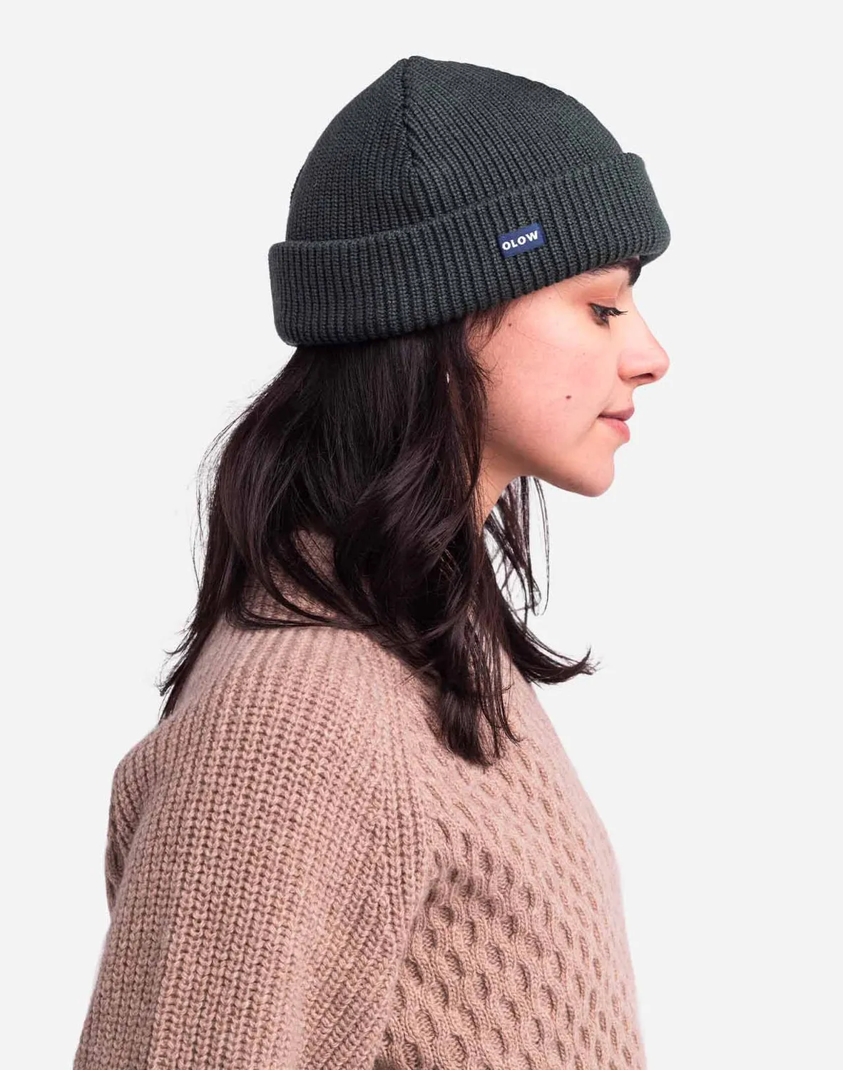 OLOW Thuiz bonnet vert laine et coton