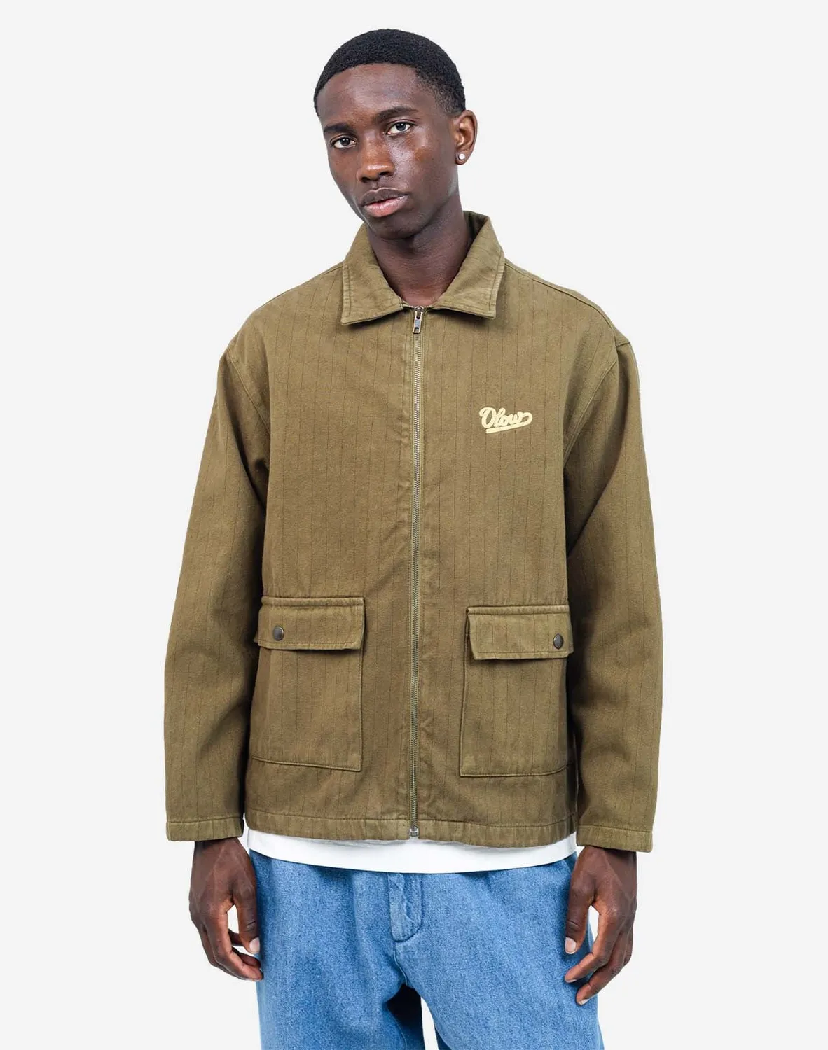 Olow Barry Signature veste kaki coton