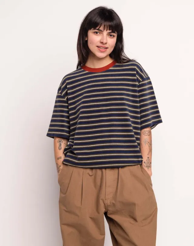 OLOW Peyron t-shirt bleu éponge coton recyclé