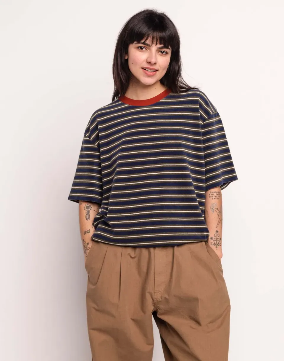 OLOW Peyron t-shirt bleu éponge coton recyclé