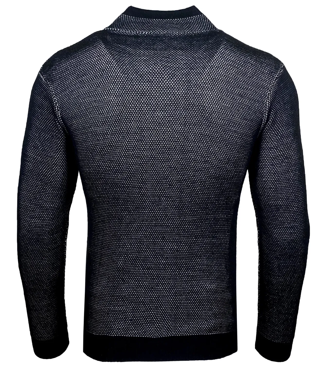 Subliminal Mode BX52276 pull homme col châle maille hiver