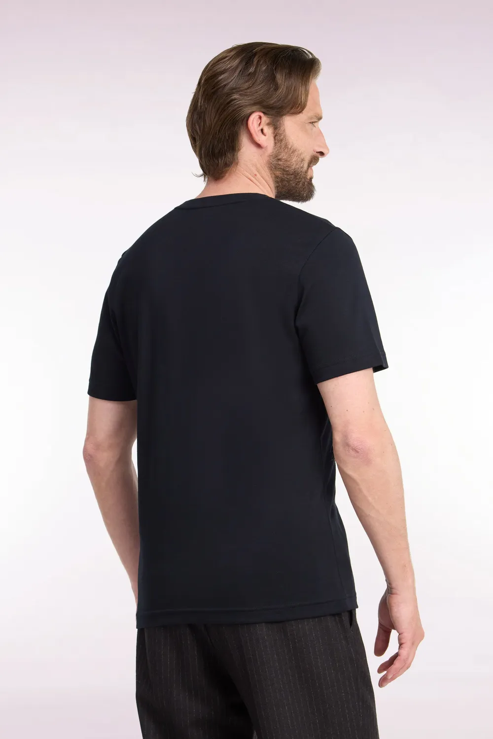 Eden Park t-shirt coton noir homme coupe droite