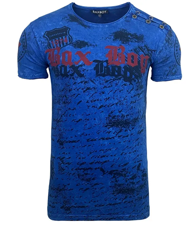 Subliminal Mode BX102 t-shirt coton bleu délavé vintage