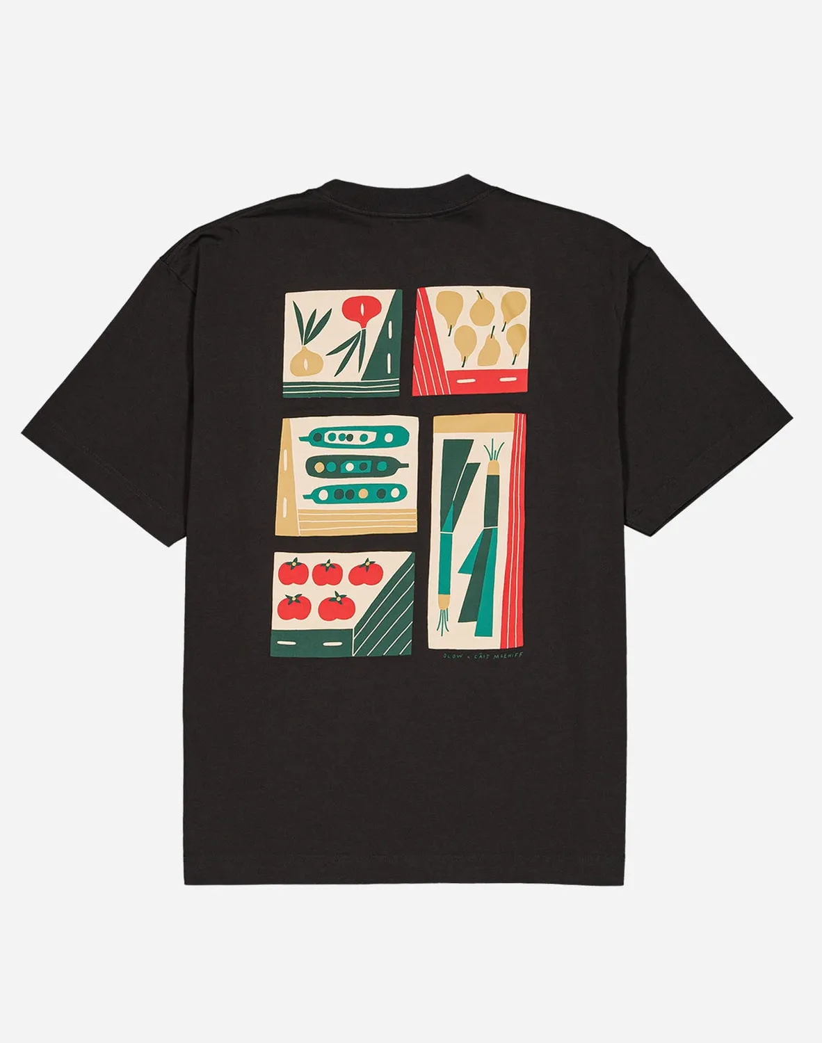 OLOW Harvest t-shirt ample noir carbone bio