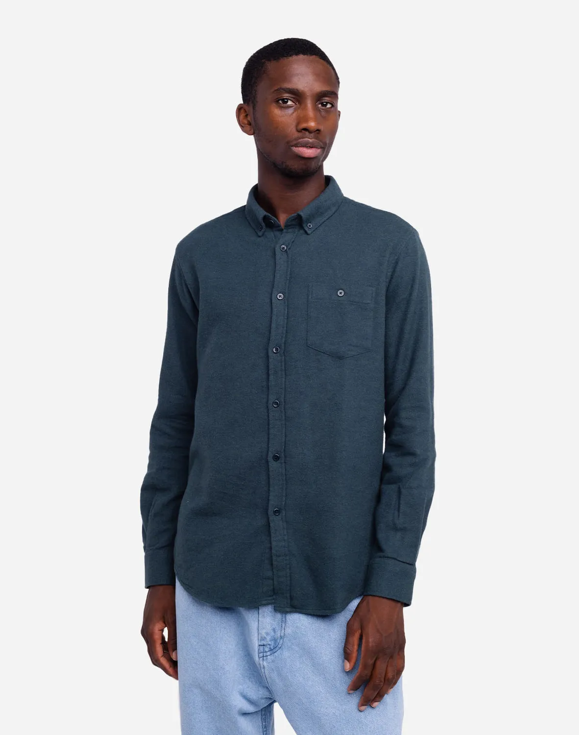 OLOW Classico Strato chemise flanelle vert canard