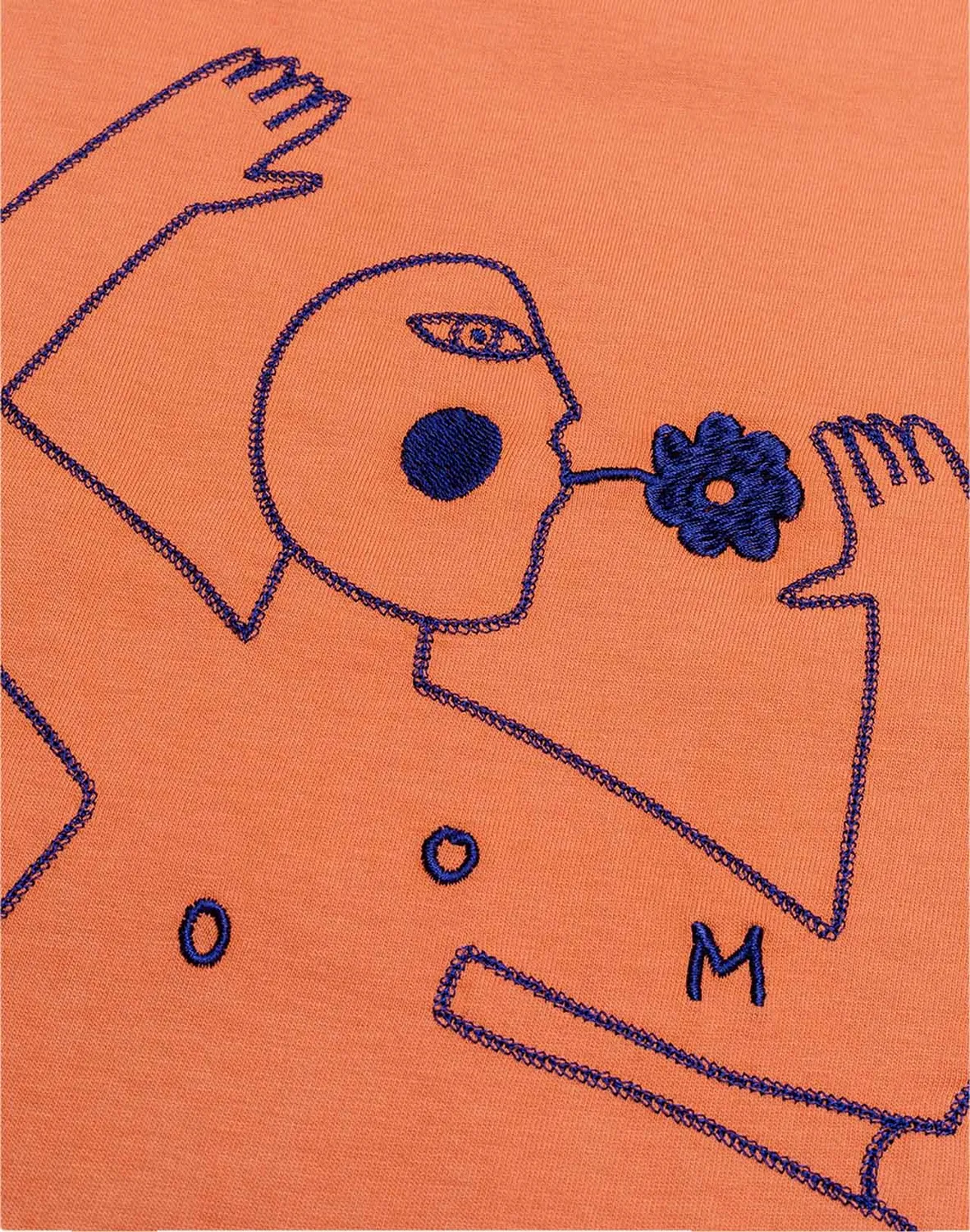 OLOW Let Go t-shirt mandarine brodé