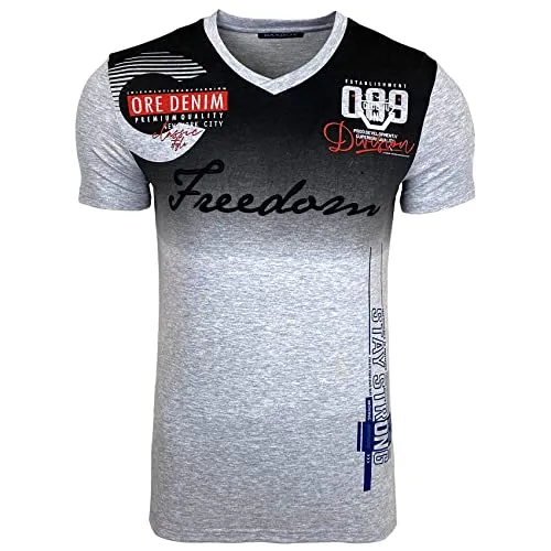 Subliminal Mode BX4091 t-shirt col V bicolore