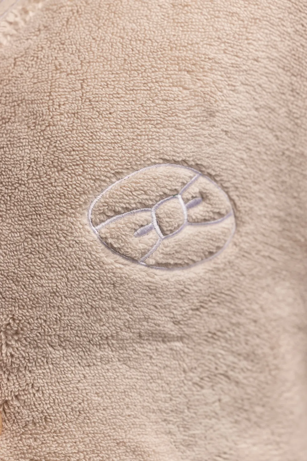 Eden Park peignoir coton éponge beige unisexe
