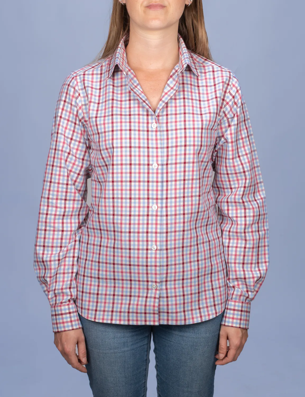 La Chemise Française Carreaux Rose chemisier femme flanelle