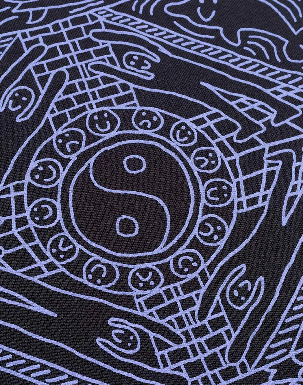 OLOW Taijitu t-shirt noir carbone coton bio