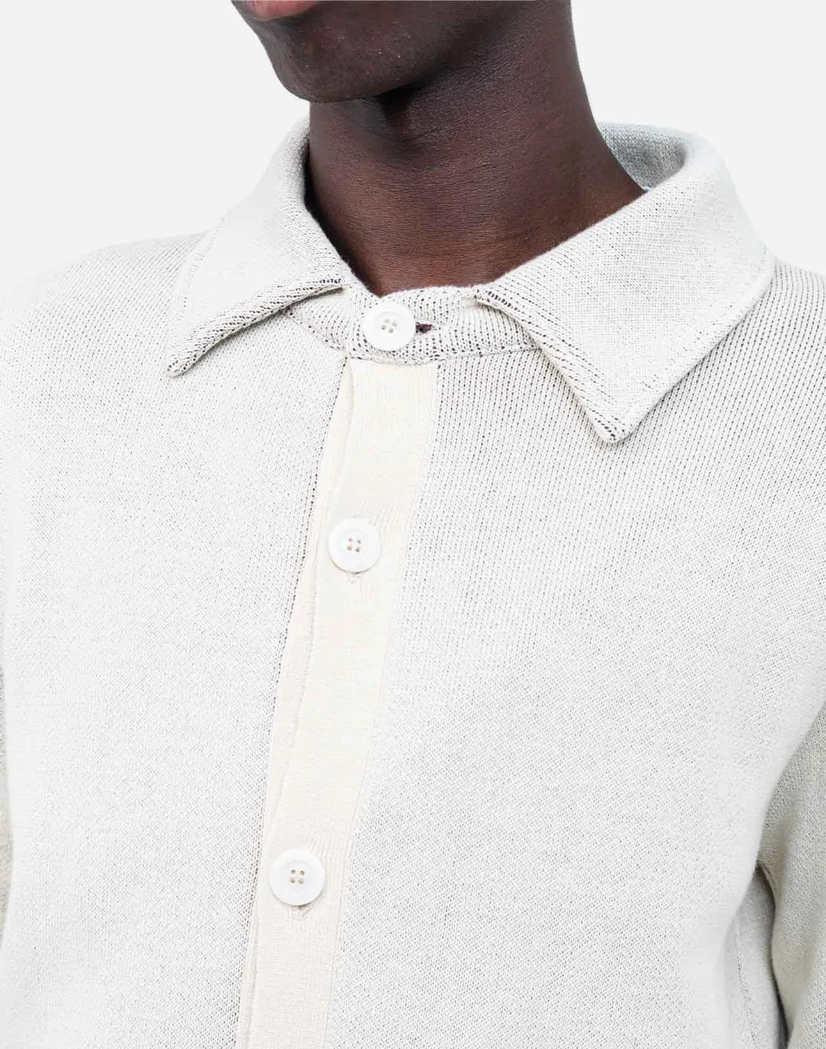 Olow Paja gilet écru coton brodé