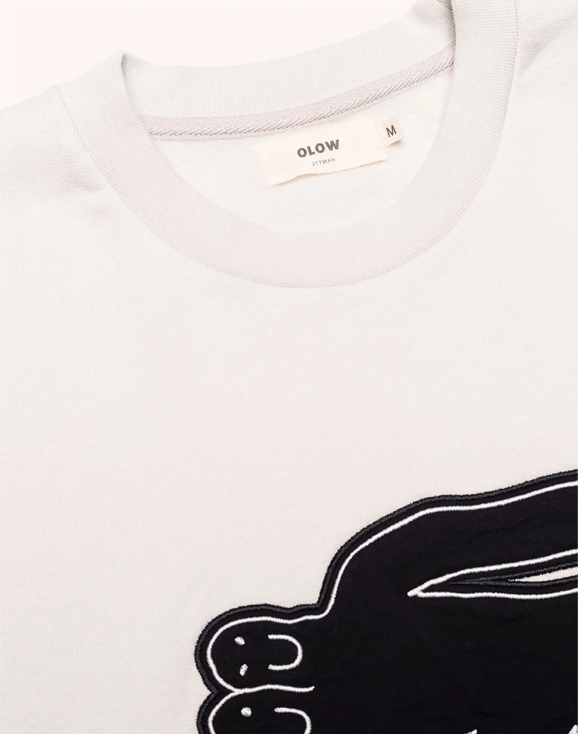 Olow Point Break Sweat Gris Perle Coton Bio