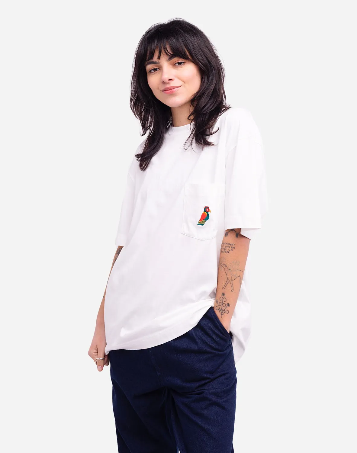 OLOW Quetzal T-shirt ample écru coton