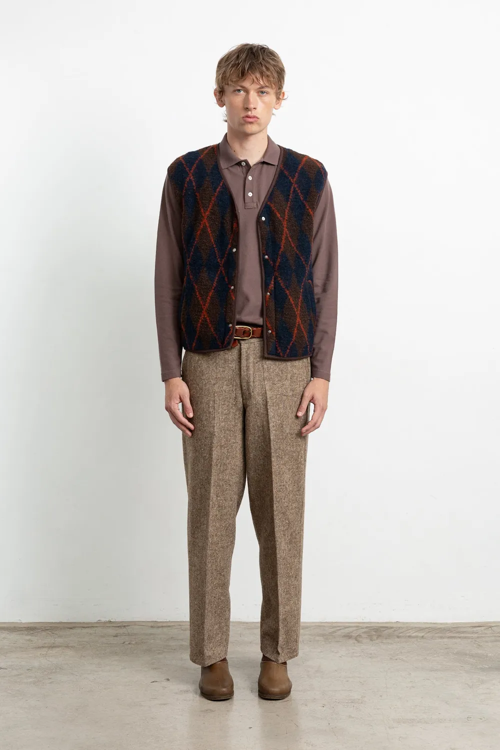 Edmmond Studios Atelier Vest gilet marron polaire