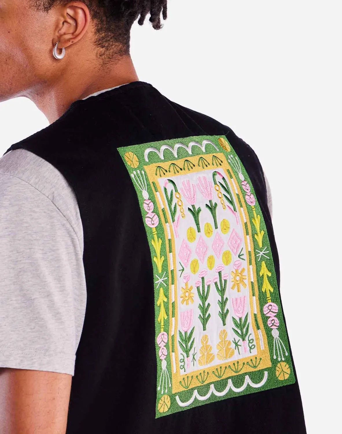 OLOW Tapiya veste sans manches denim noir bio