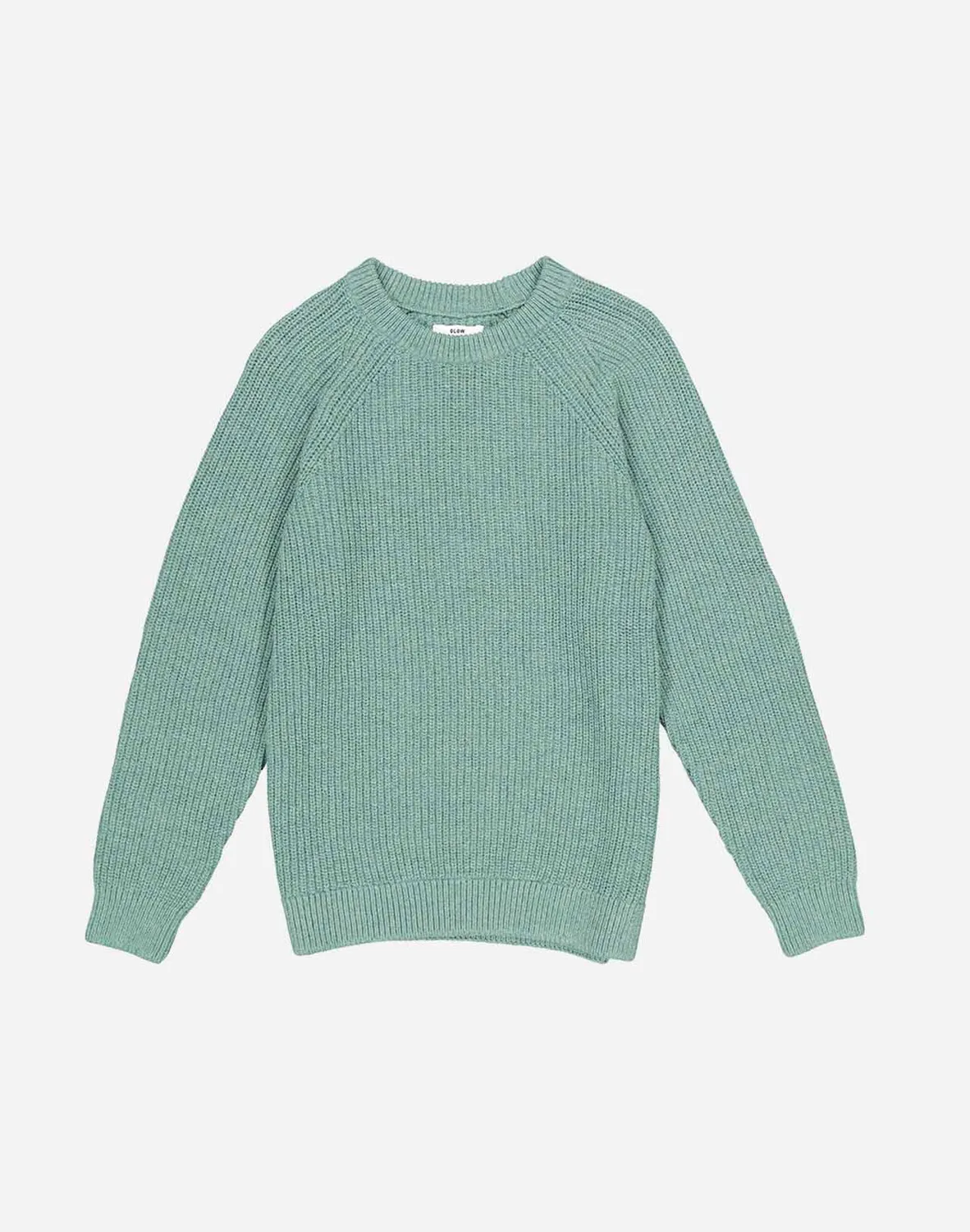 Olow Equinoxe pull vert émeraude fibres recyclées
