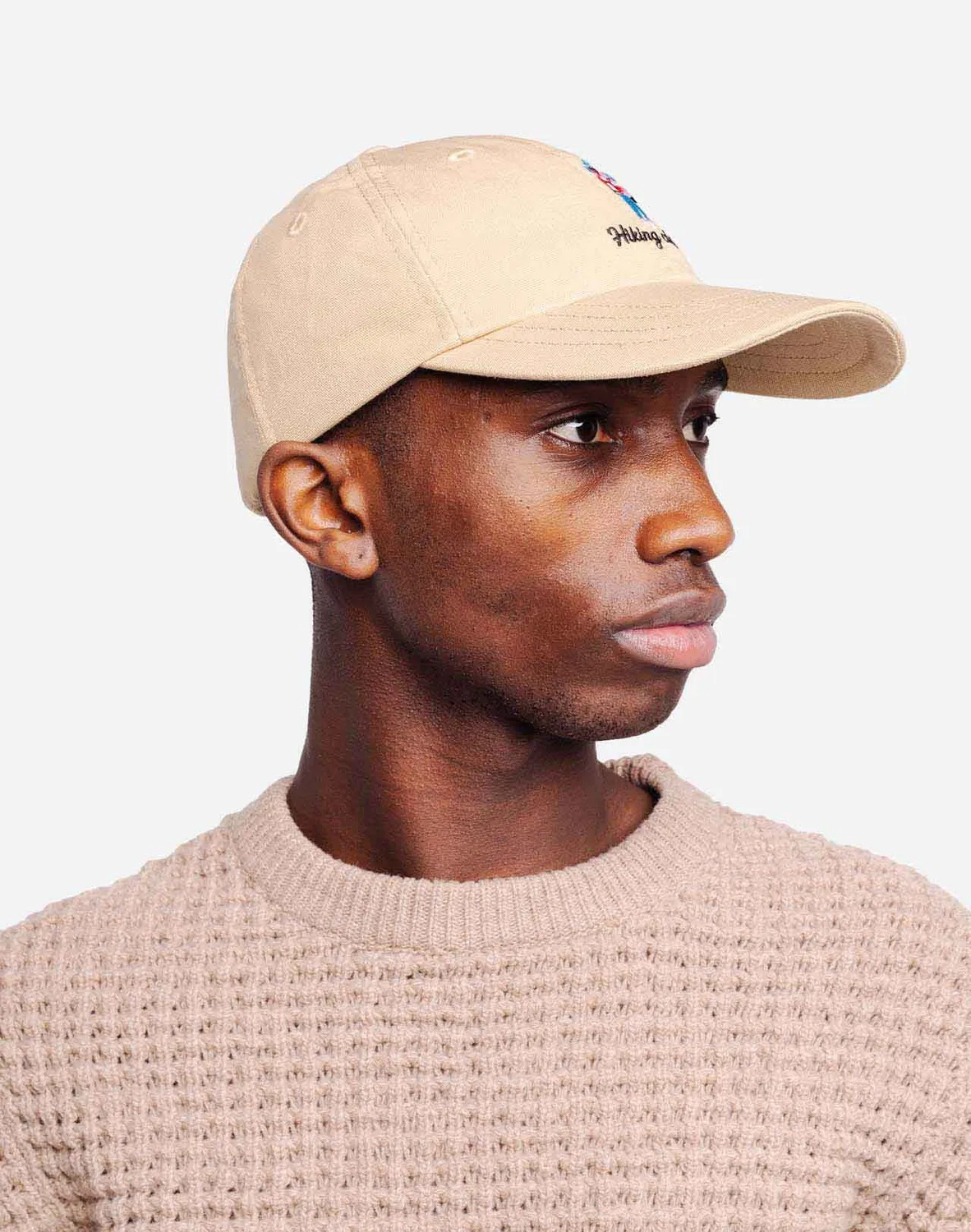 OLOW Hiking Club casquette sable brodée