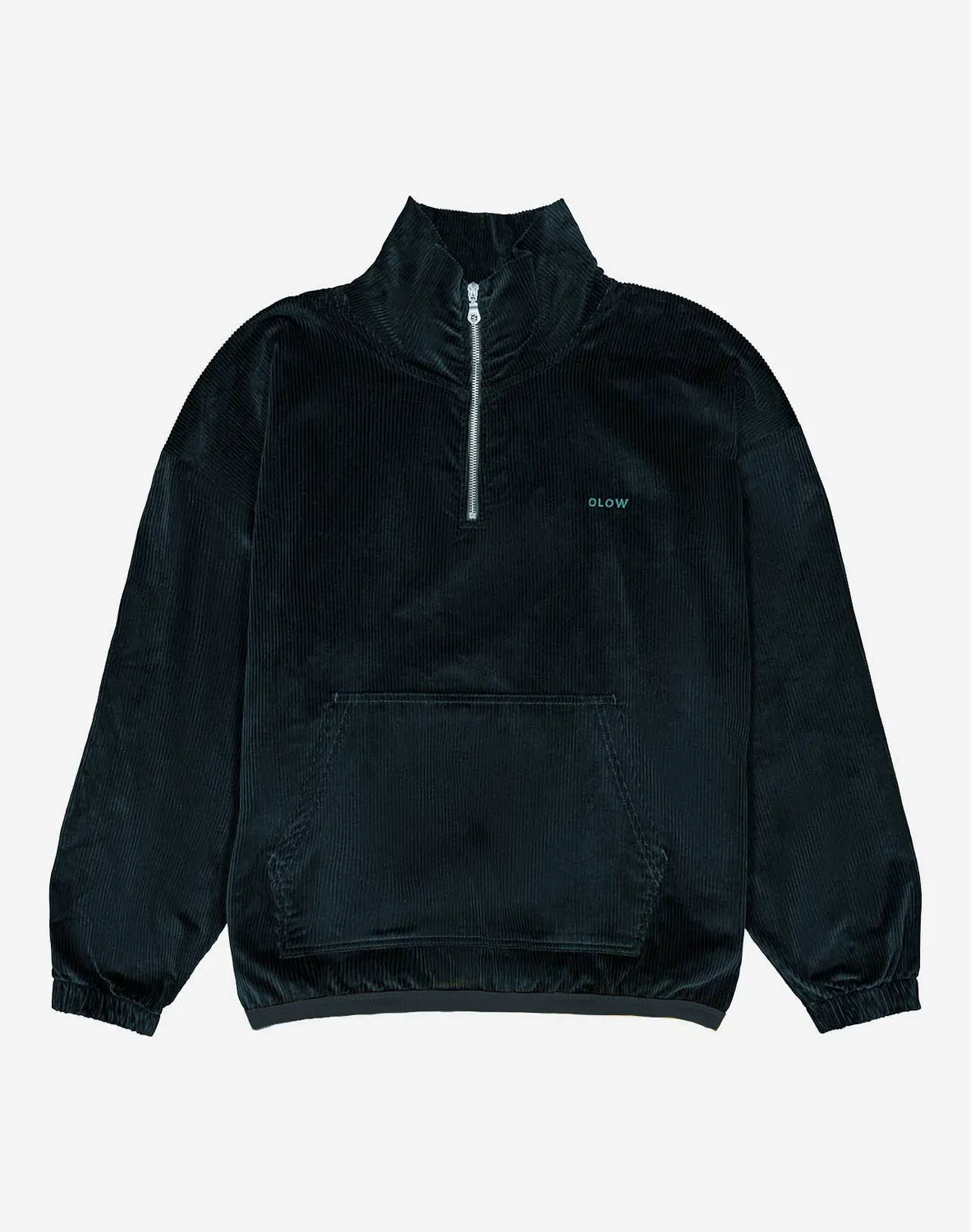 OLOW Bangor sweat vert foncé velours coton