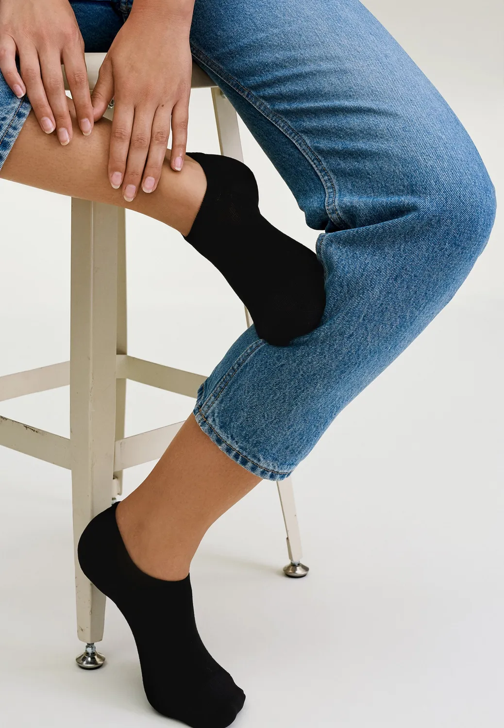 Loom Les socquettes socquettes blanc 37-39 fil Écosse
