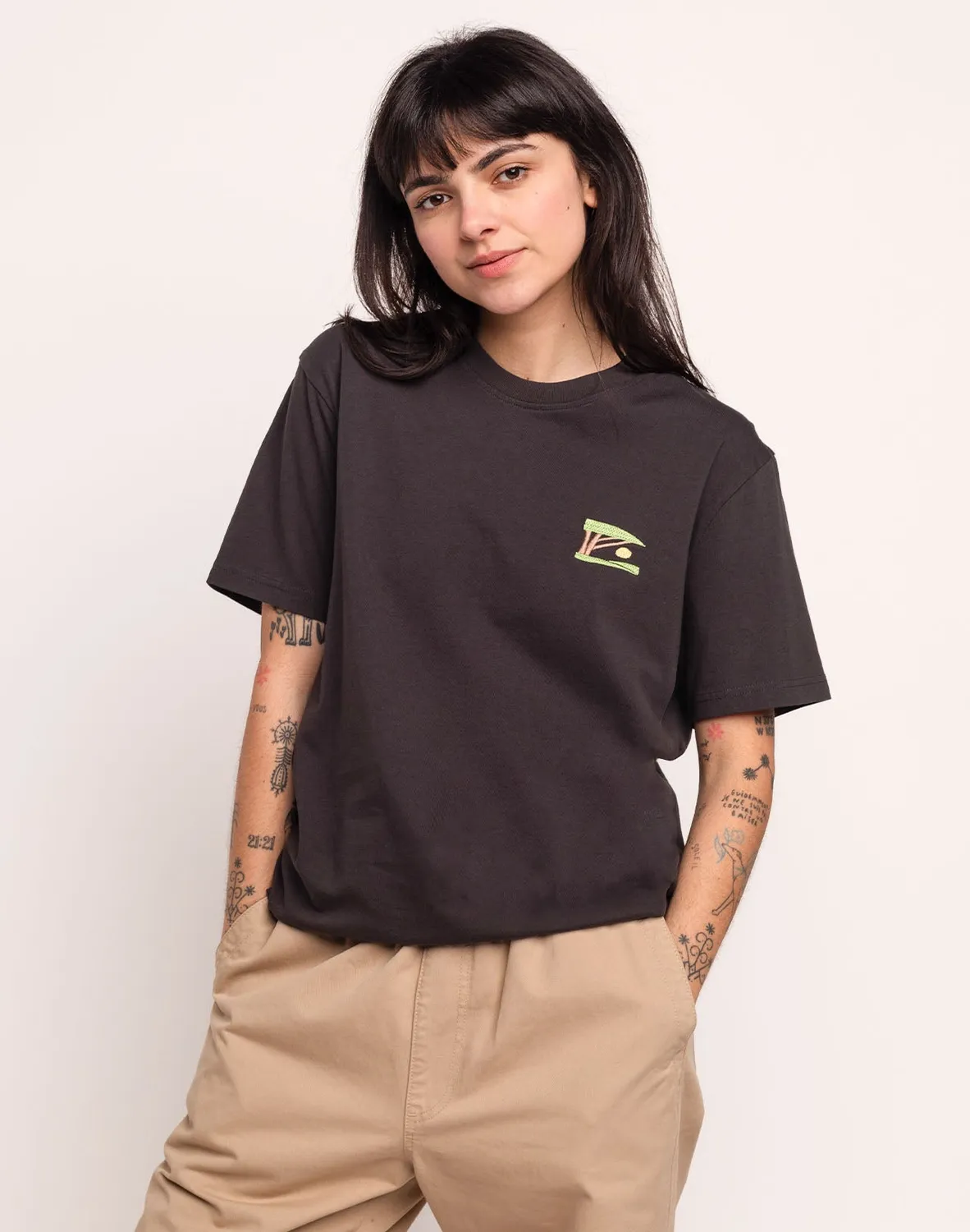 OLOW Sunset t-shirt noir carbone bio