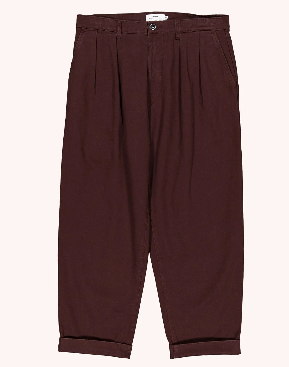 Olow Sembo pantalon chocolat large coton bio