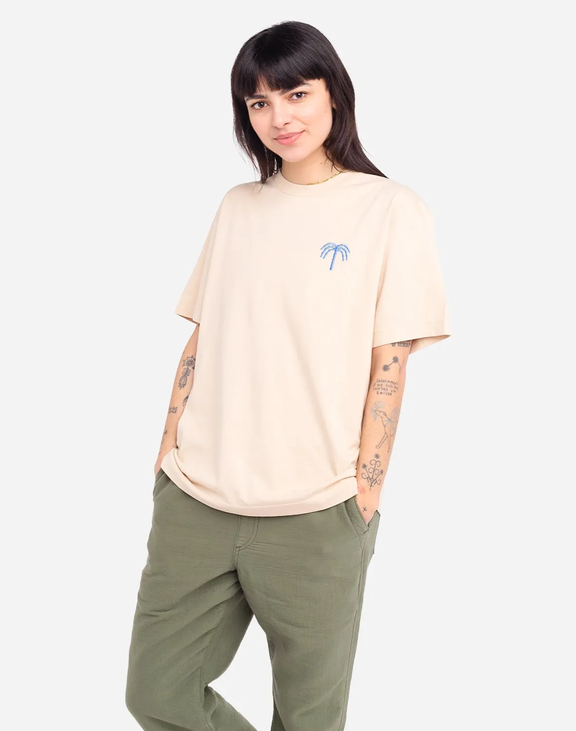 OLOW Connection t-shirt crème homme coton bio