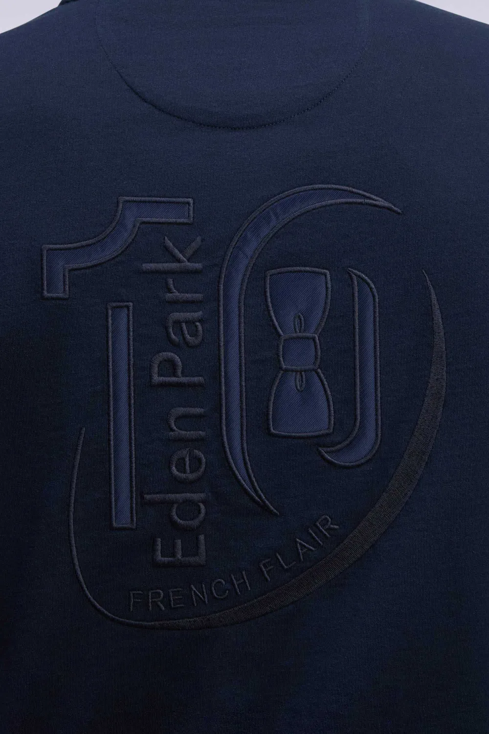 Eden Park t-shirt manches longues marine coton homme