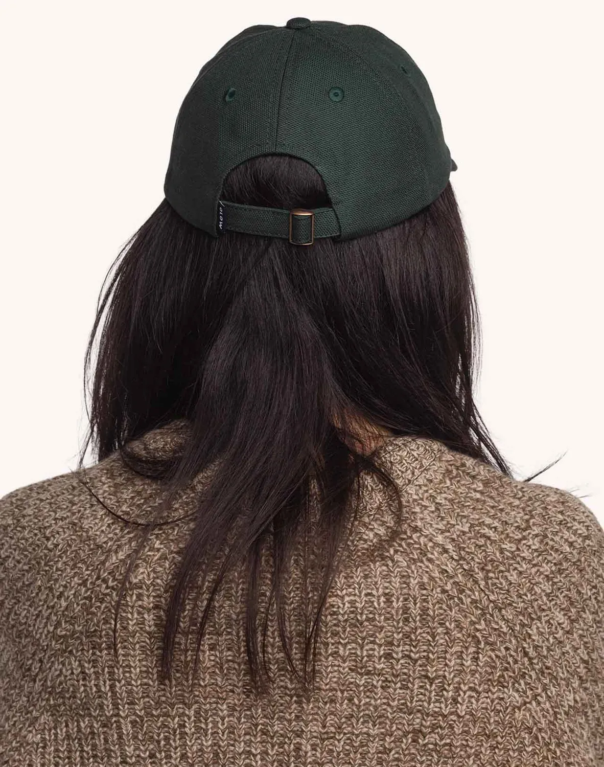 OLOW Six Panel Busy casquette verte lyocell coton