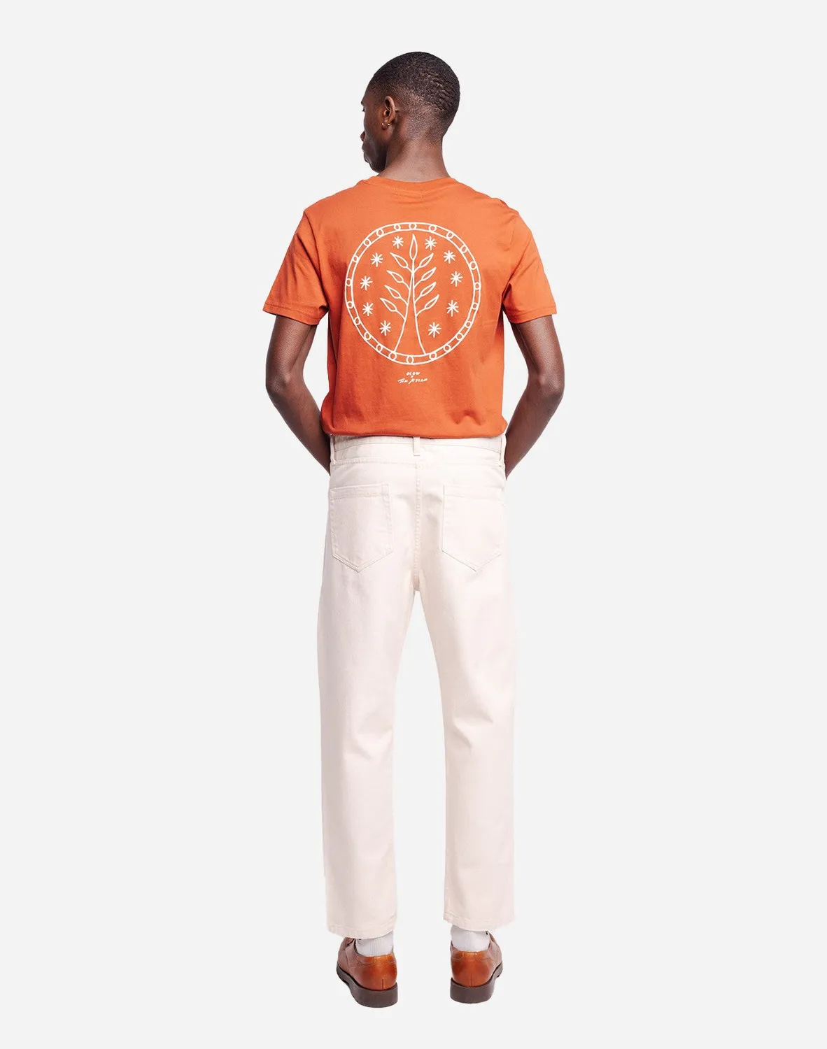 OLOW Jacquot pantalon homme écru coupe droite