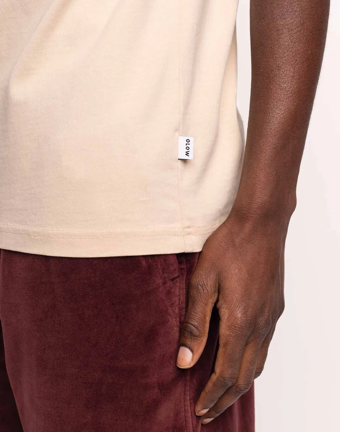 OLOW Basico t-shirt creme coton bio