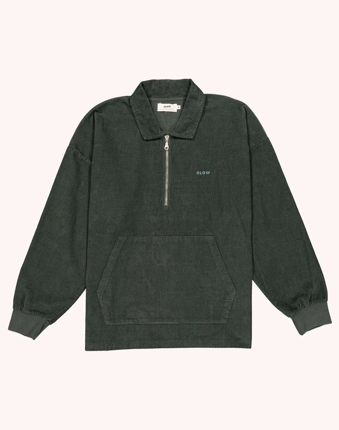 Olow Manso sweat vert mélèze velours