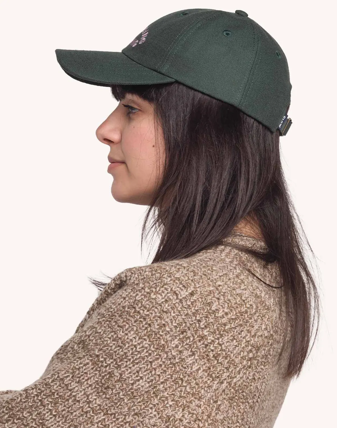 OLOW Six Panel Busy casquette verte lyocell coton