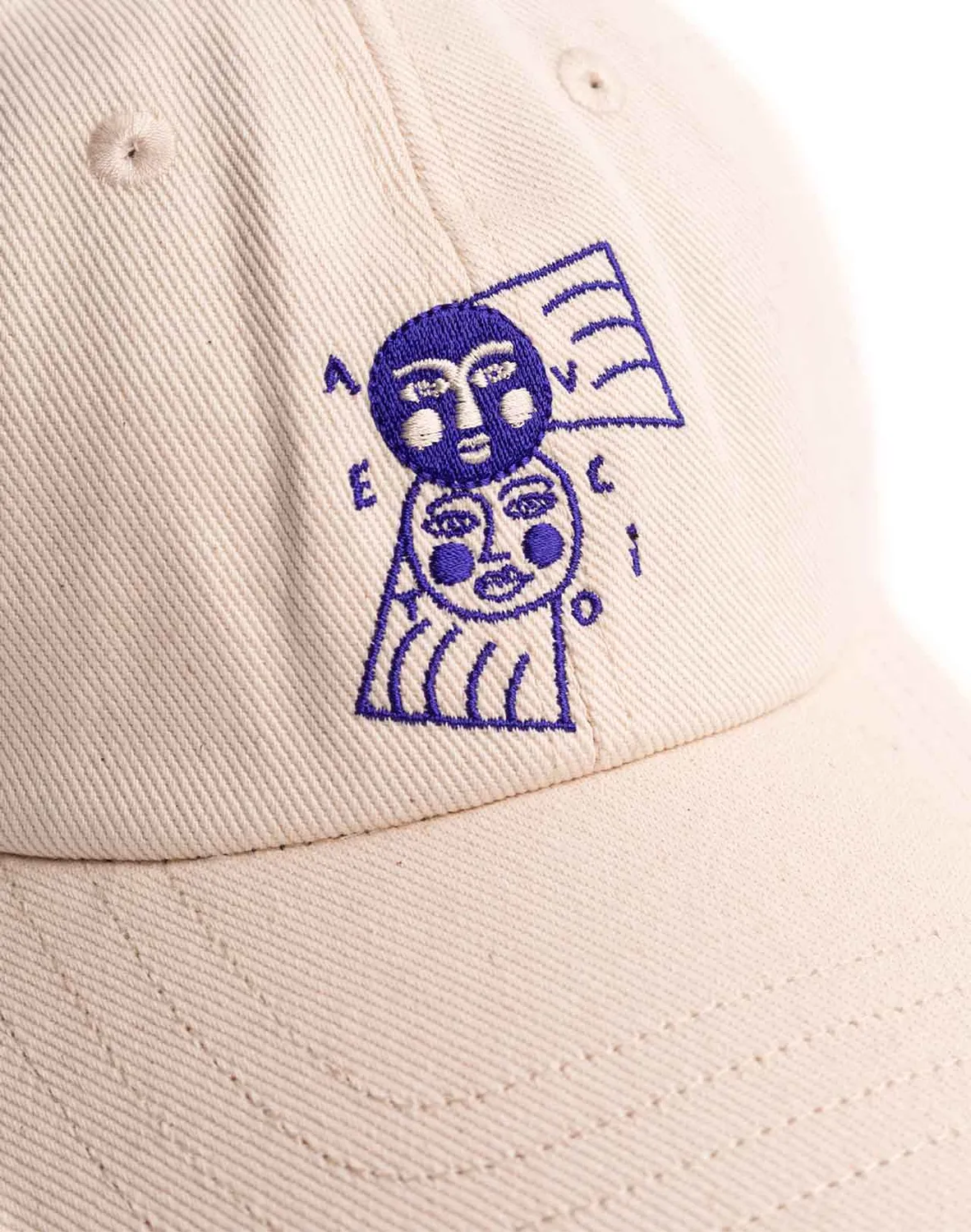 OLOW Six Panel Avec Toi casquette écru coton bio