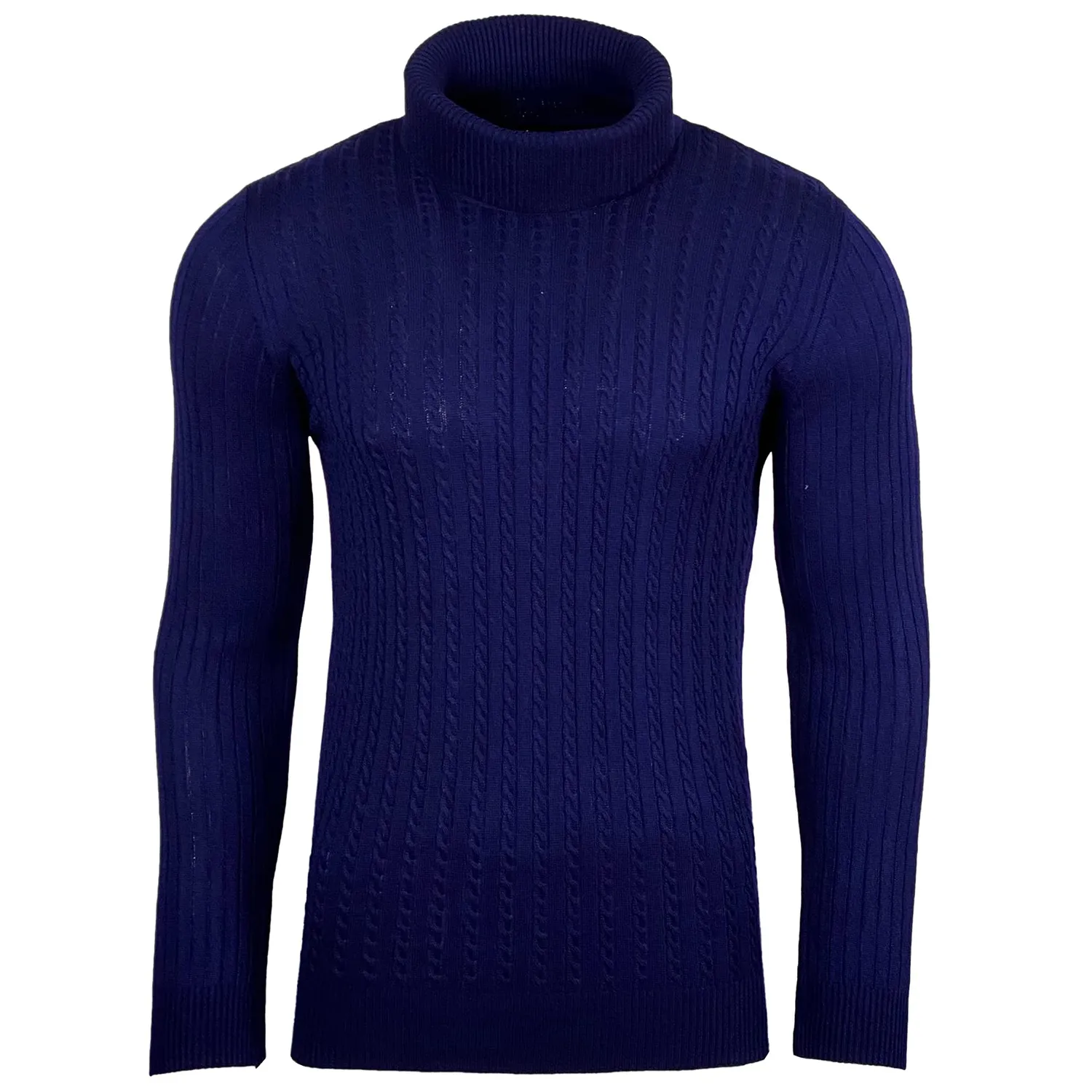 Subliminal Mode BX1732 pull homme col roulé maille