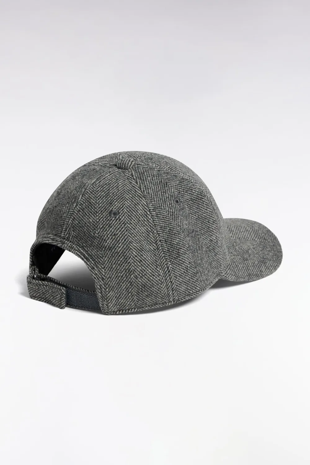 Eden Park casquette laine chevrons grise TU 57cm