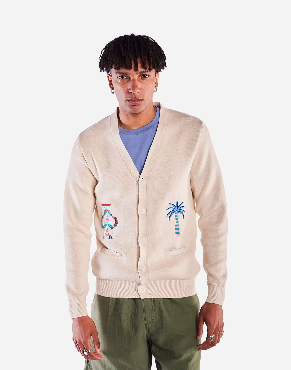 OLOW Cartago cardigan écru coton bio