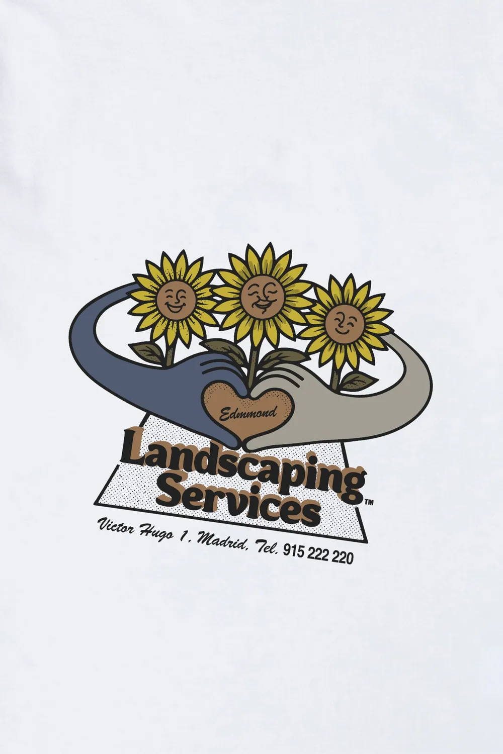 Edmmond Studios Gardening t-shirt blanc 220gr