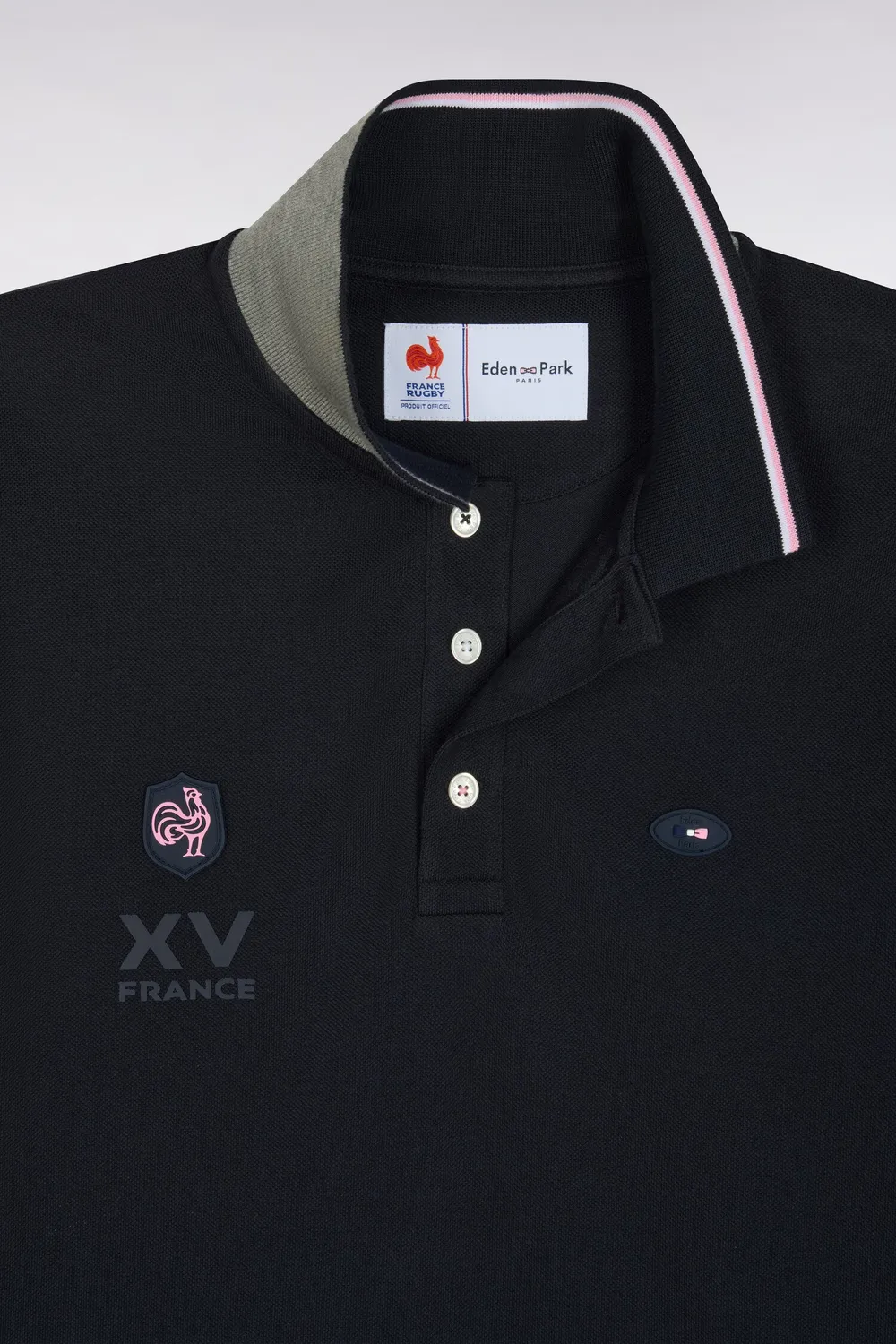 Eden Park France Rugby H26MAIPC0042 polo marine droit