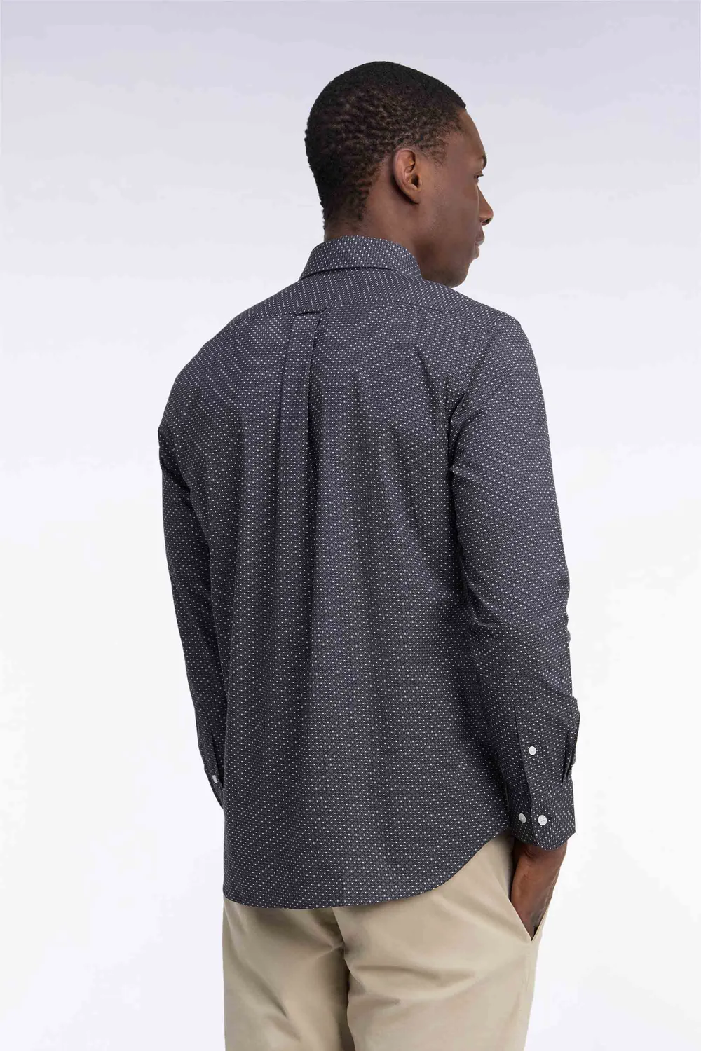 Eden Park Legend Rugby chemise kaki micromotifs