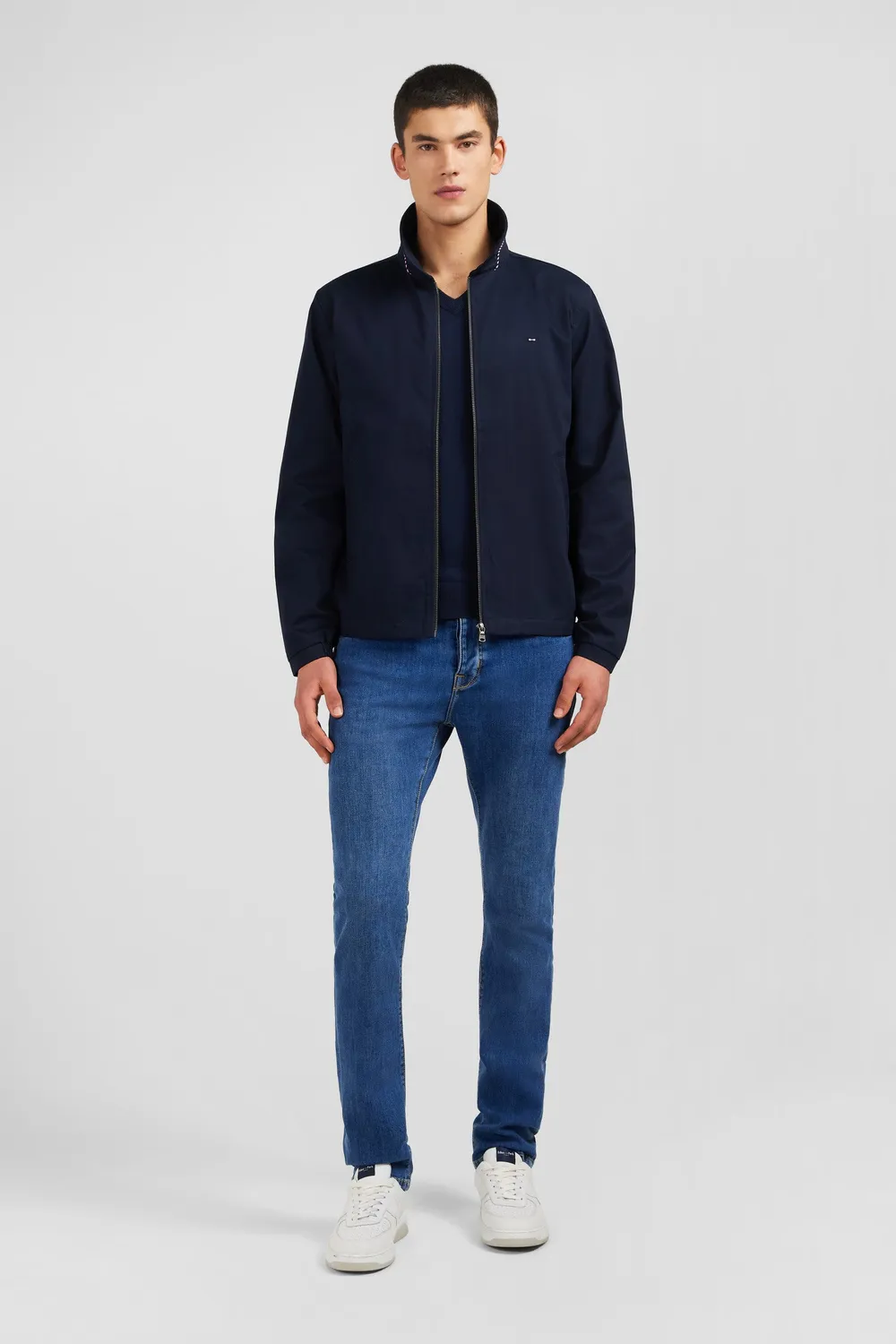 Eden Park blouson rembourré bleu foncé homme déperlant