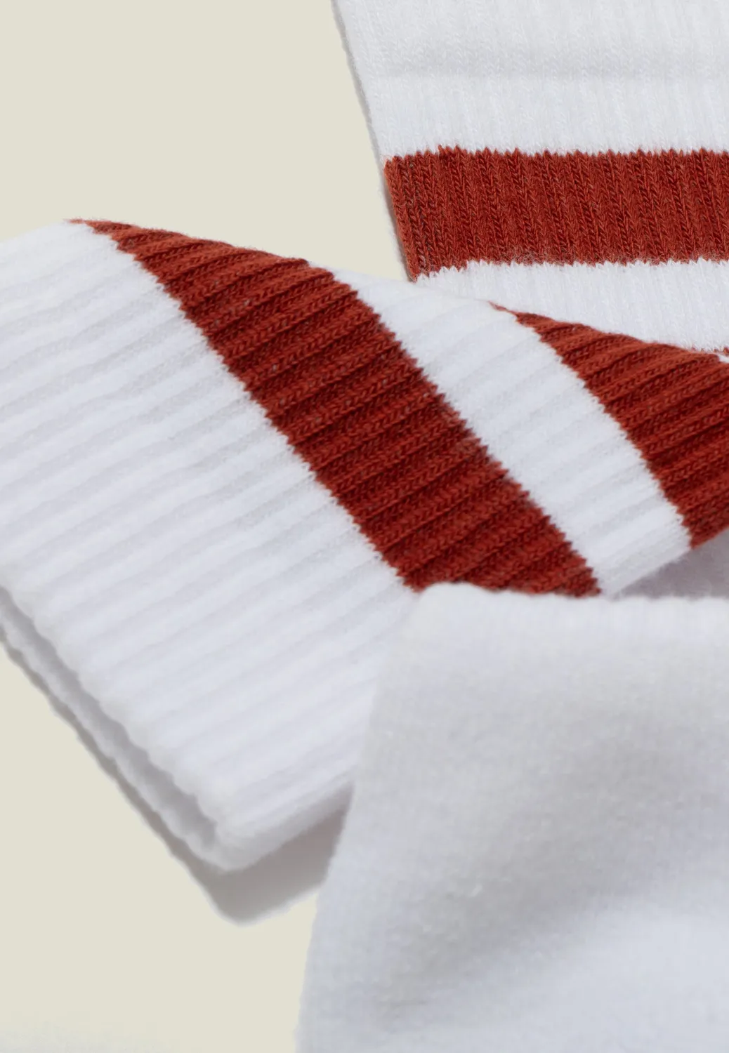 Loom chaussettes côtelées coton bio Blanc 36-39