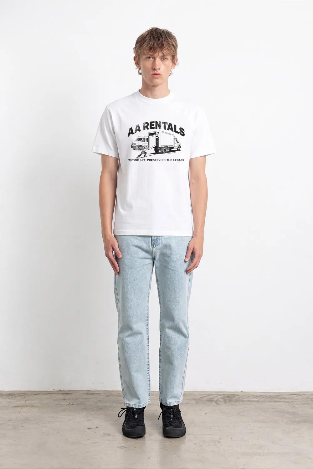 Edmmond Studios Moving Art t-shirt blanc imprimé coton