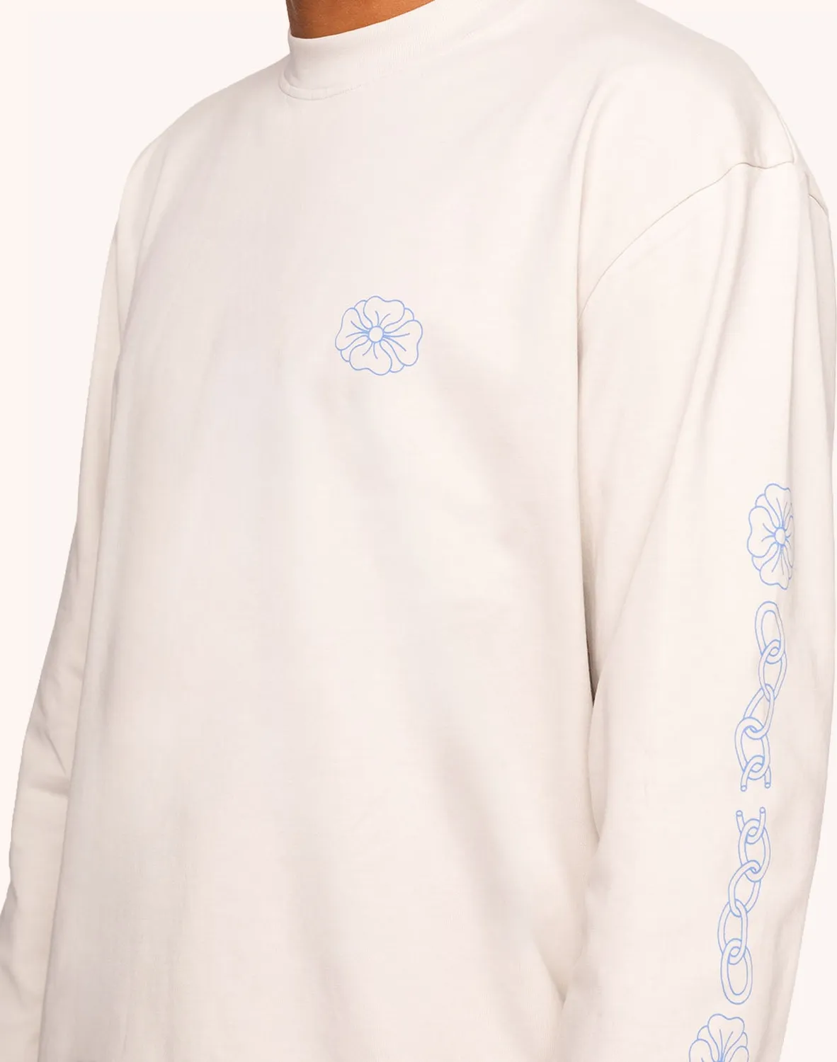 Olow Awake t-shirt manches longues gris perle