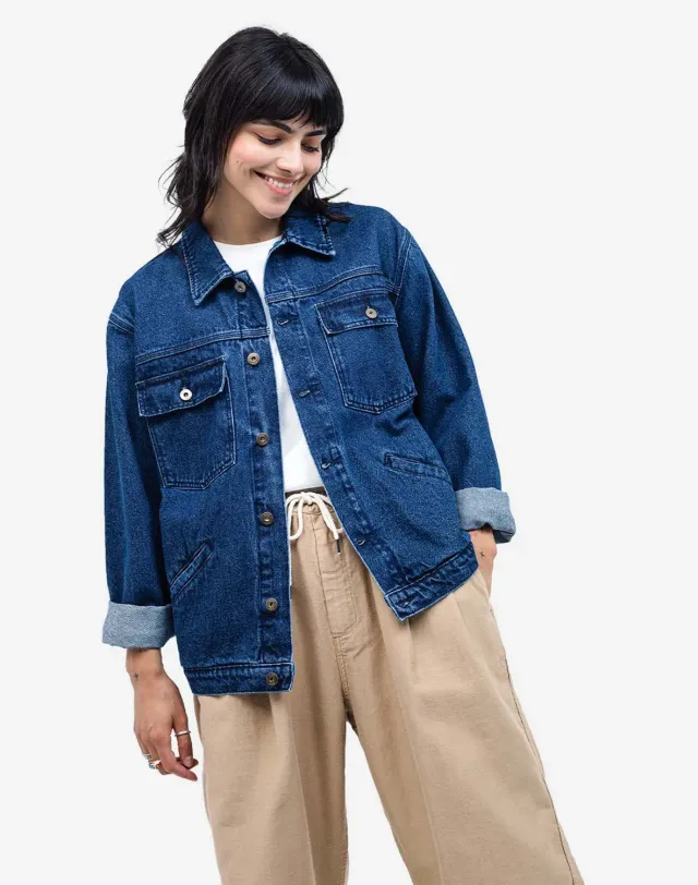 OLOW Hekinan Market Plant veste jean denim brut bio