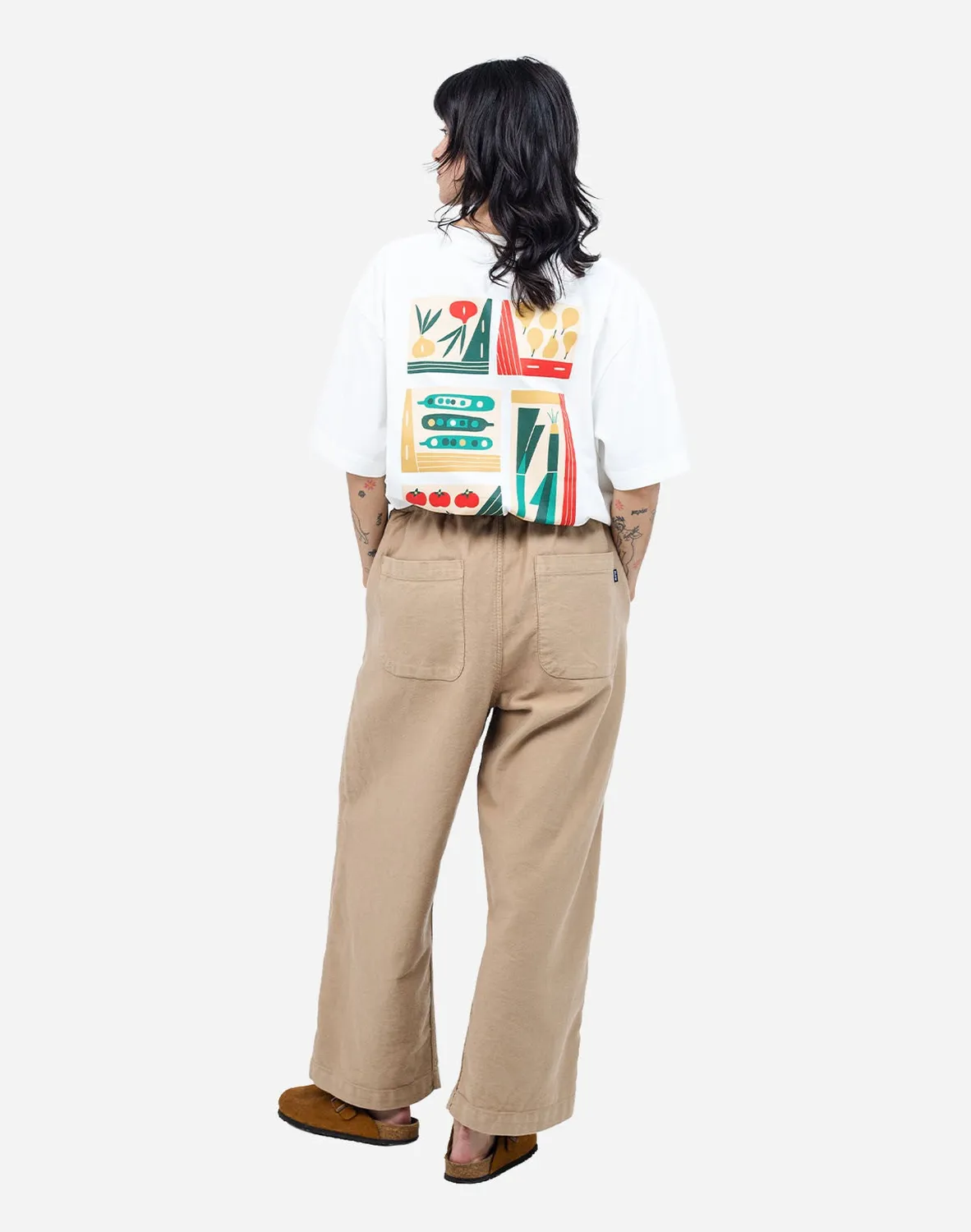OLOW Bruce pantalon sable large coton