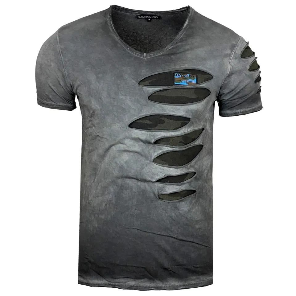 Subliminal Mode BX053 t-shirt col V noir