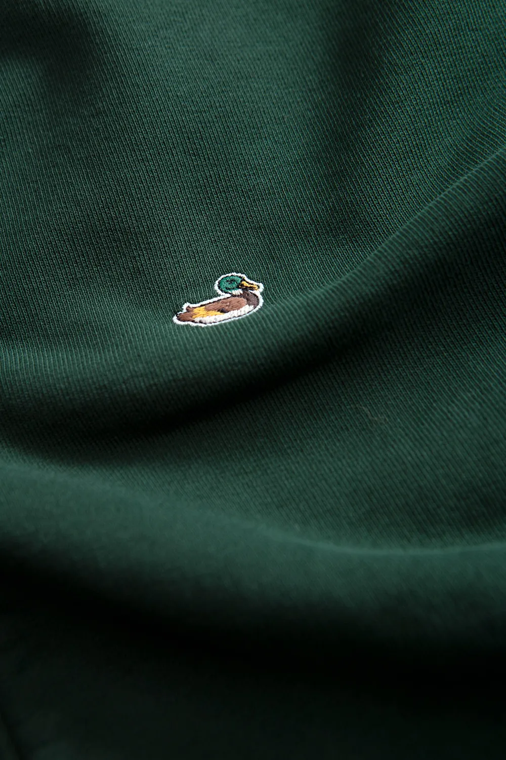 Edmmond Studios Duck Zip sweat zippé vert 450gr