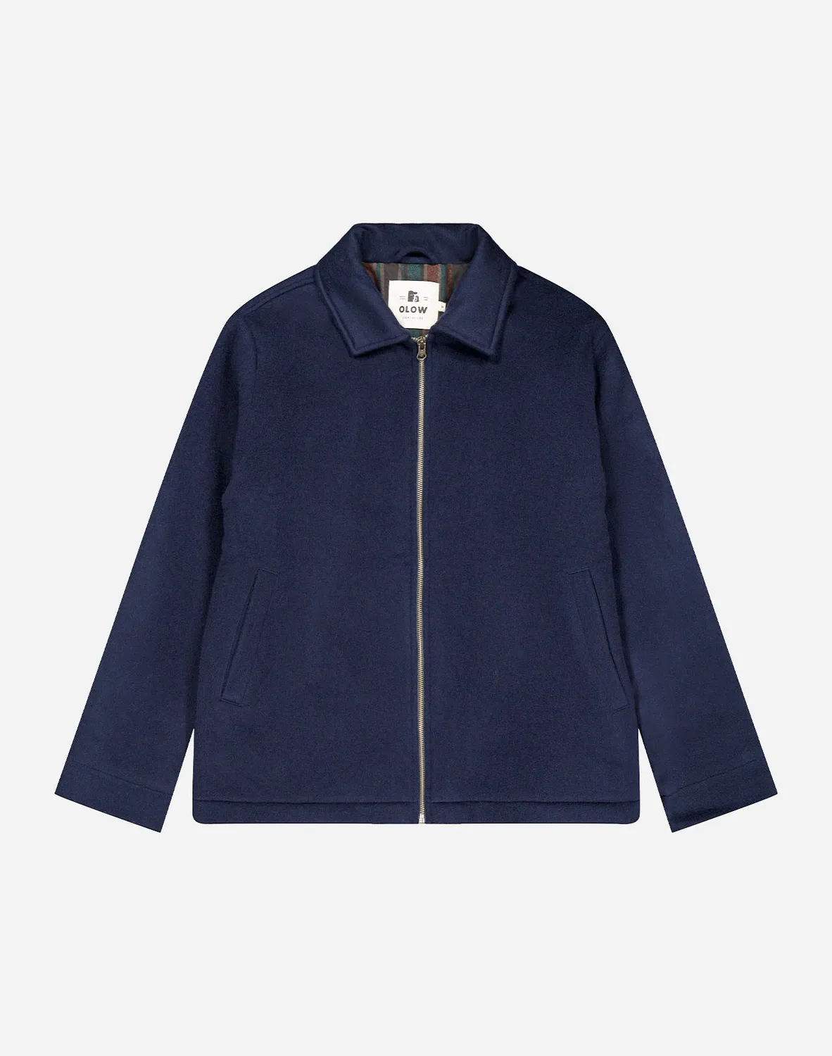 Olow Sherwood blouson homme bleu marine laine mérinos