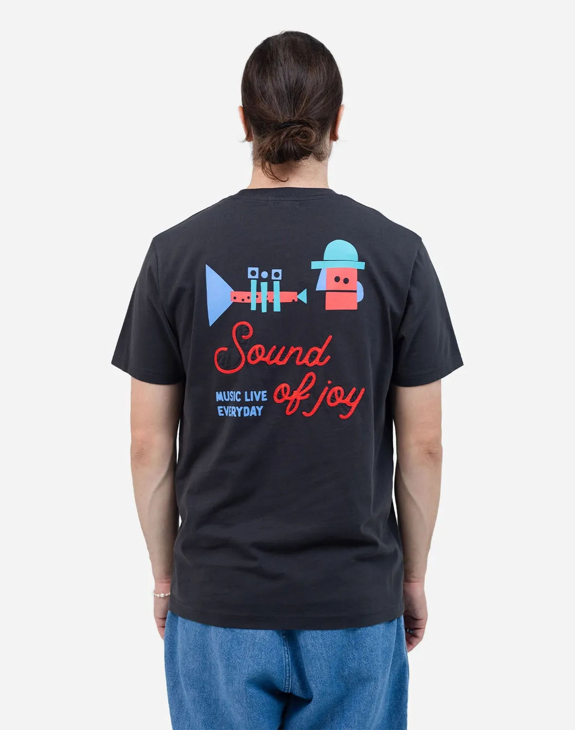 OLOW Fanfare t-shirt noir carbone coton bio